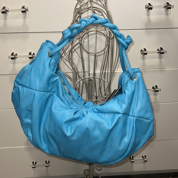 Sondra Roberts Handbags - Squared by Sondra Roberts braided strap hobo bag, NEW